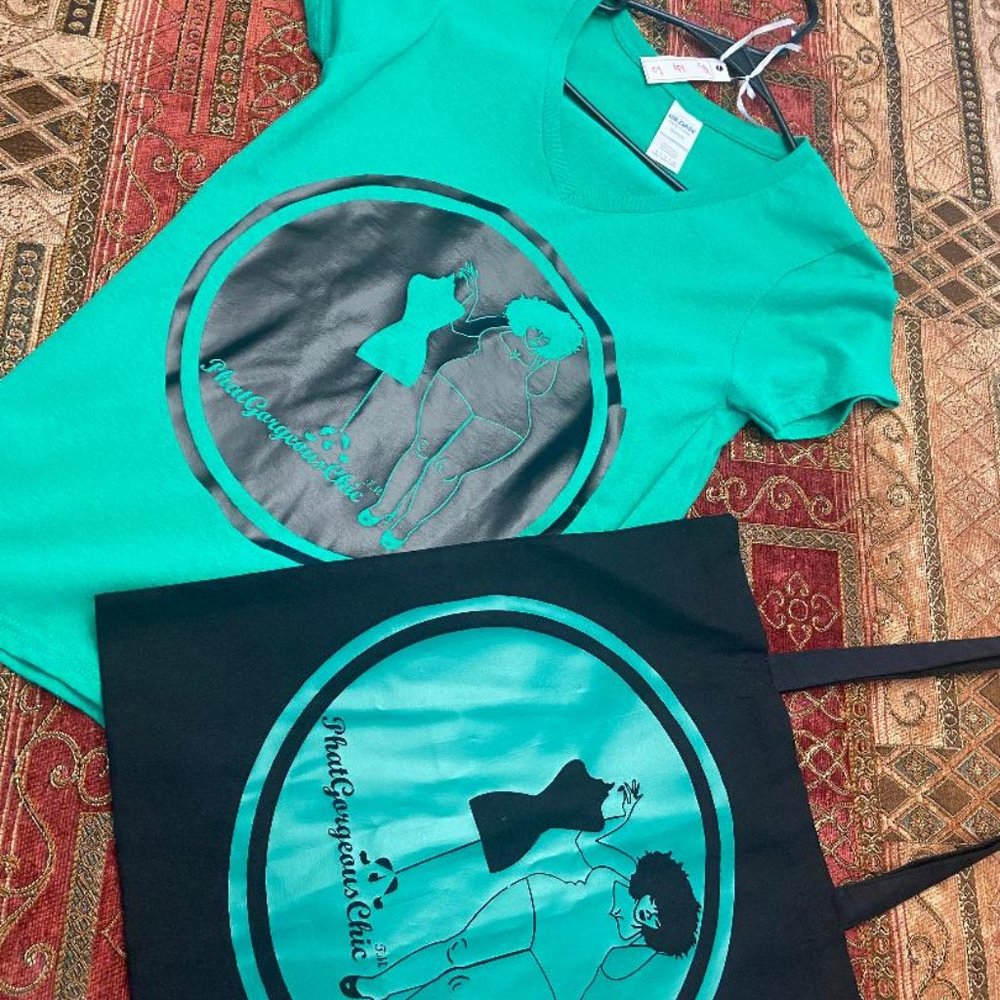 WOMEN'S V NECK SHIRT & TOTE COMBO